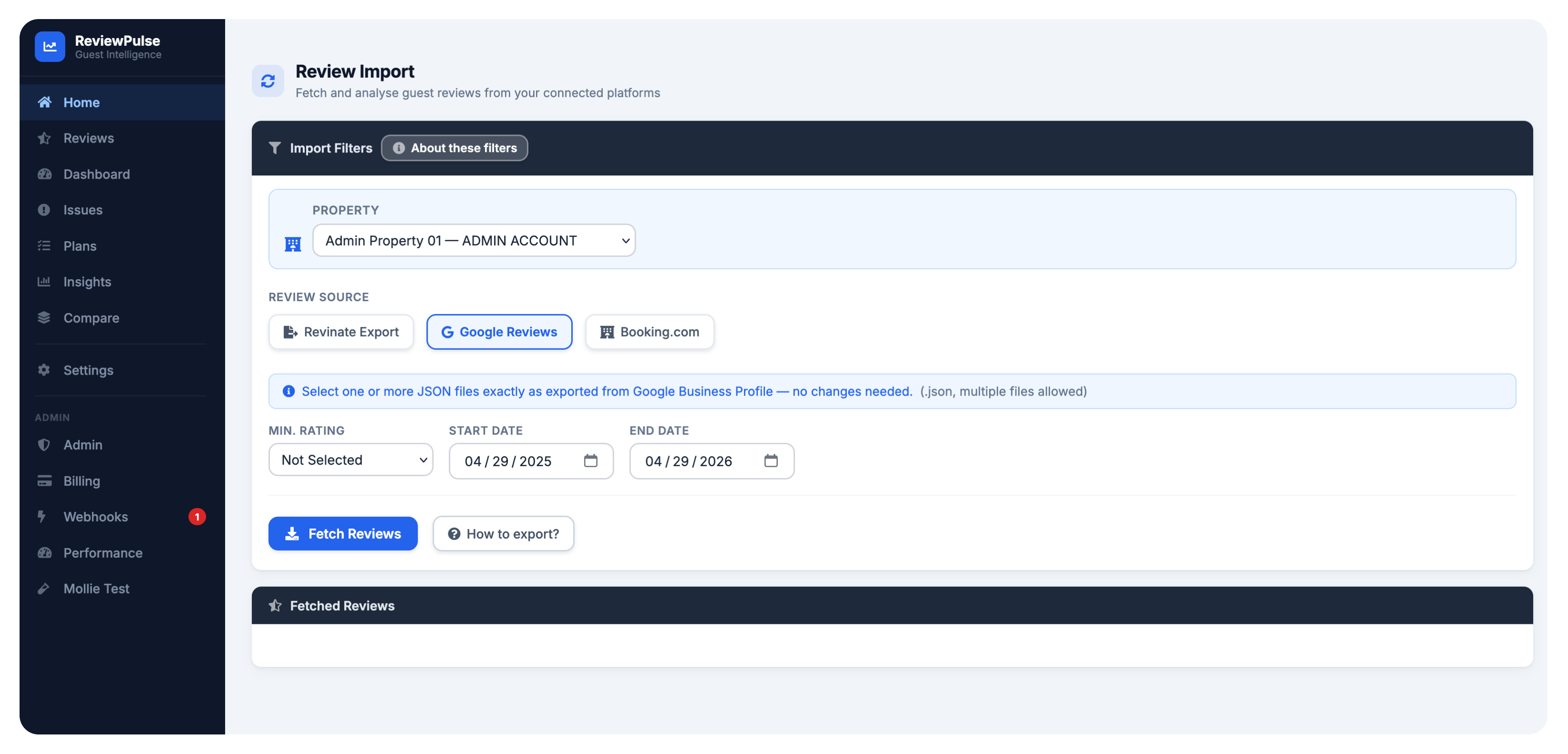 ReviewPulse — screenshot 1