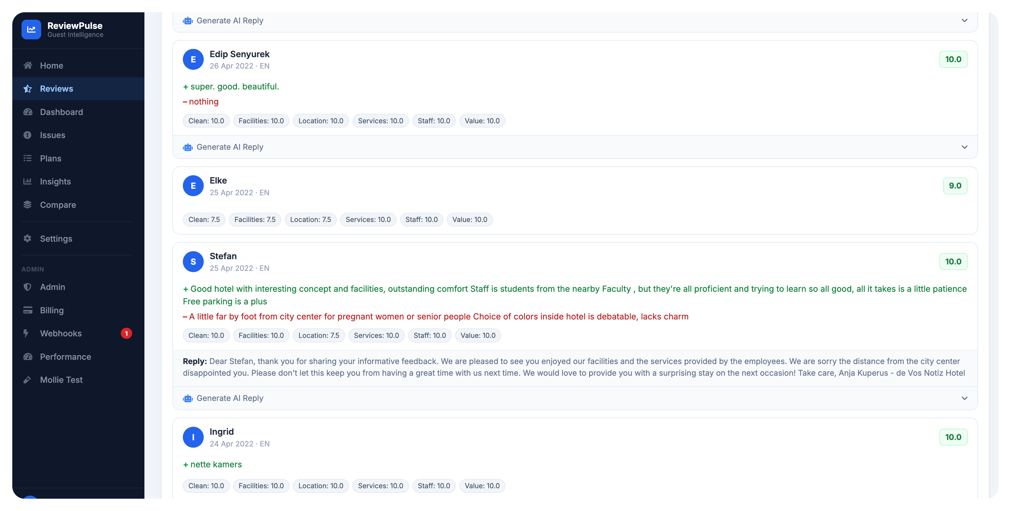 ReviewPulse — screenshot 2